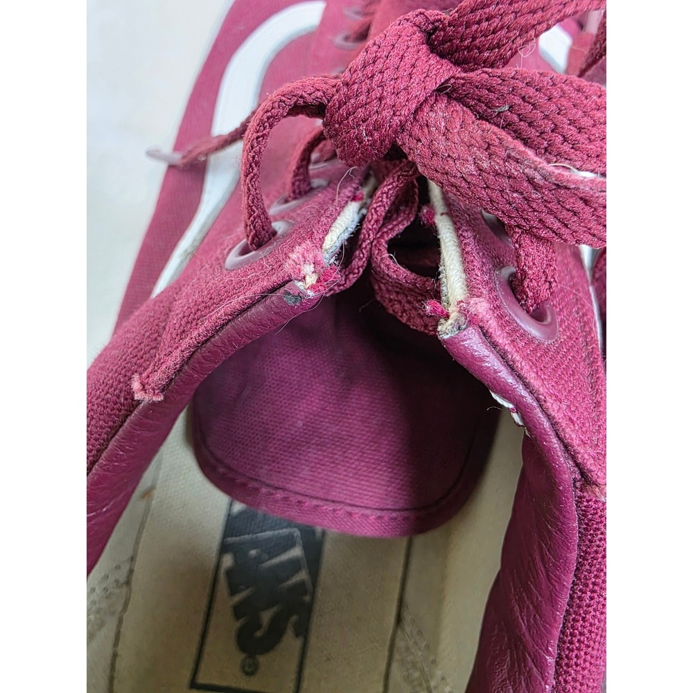 Vans Old Skool Burgundy Maroon Low Top Skate Shoes Mens 10.5 Womens 12 - Picture 8 of 10